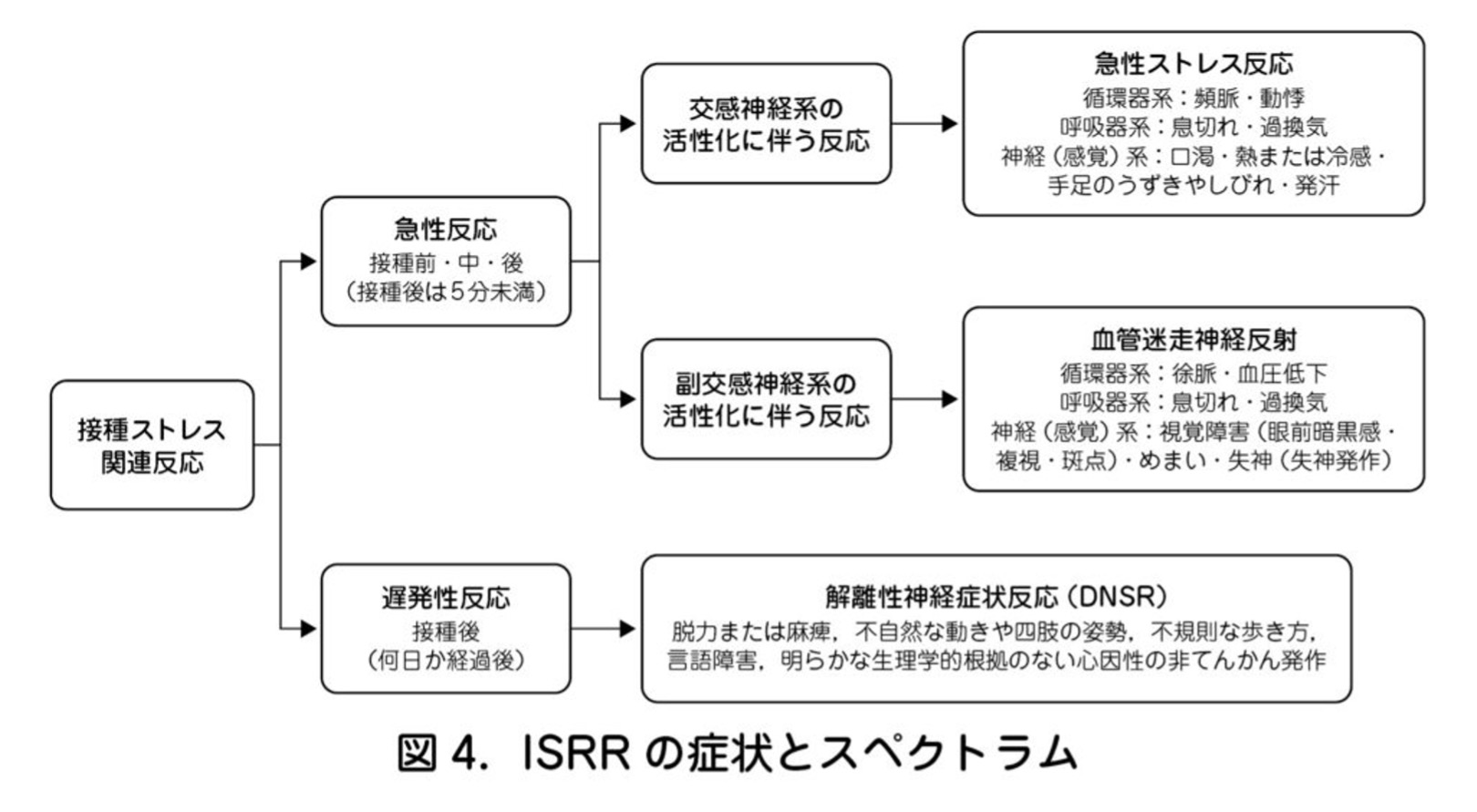 予防接種関連ストレス反応（immunization stress-related responses: ISRR）